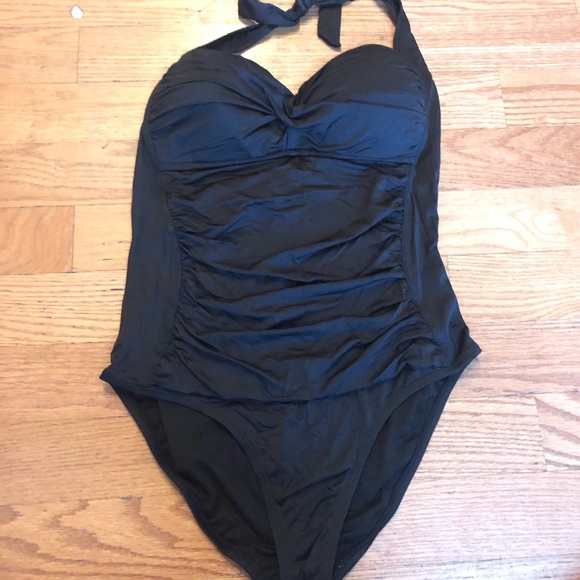 Swim Black Liz Claiborne One Piece Suit Poshmark